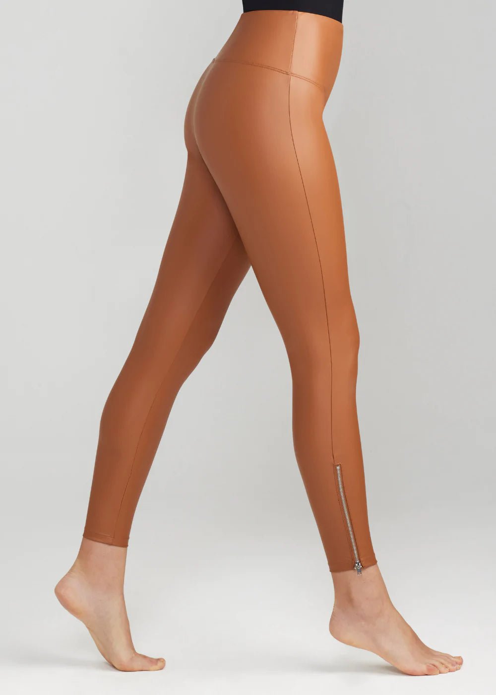 AsYou tie detail seamed legging with split hem in brown - part of a set -  ShopStyle