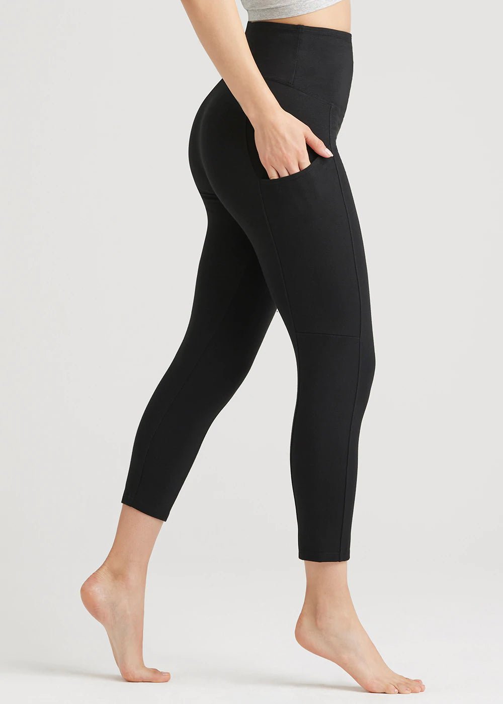 Gloria Ankle Cotton Stretch Shaping Legging with Pockets